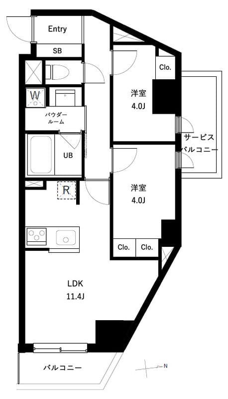 アーバンパーク高井戸 0205 間取り図