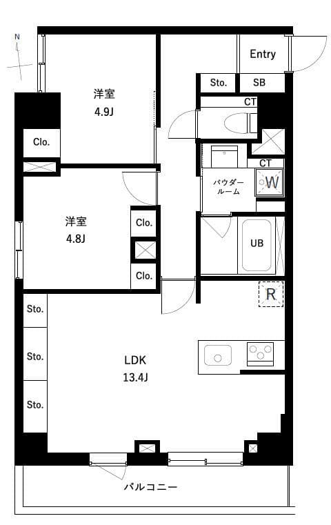 アーバンパーク高井戸 309 間取り図