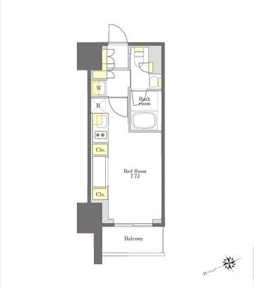 プライムメゾン大塚 705 間取り図