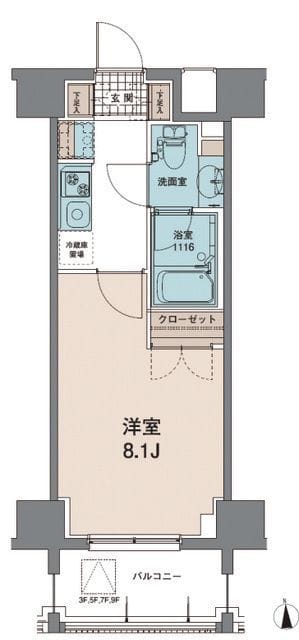 トワ・テ・メゾン 503 間取り図