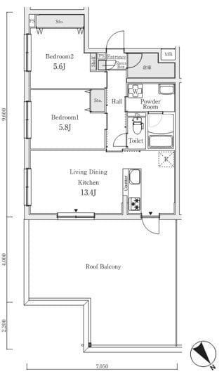 S.E.S. 401 間取り図