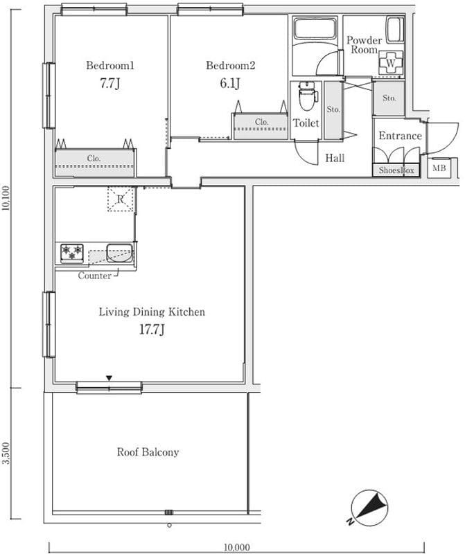 S.E.S. 502 間取り図