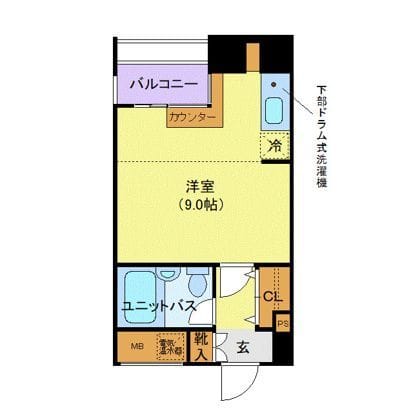 メゾン・ド・ヴィレ東神田 303 間取り図