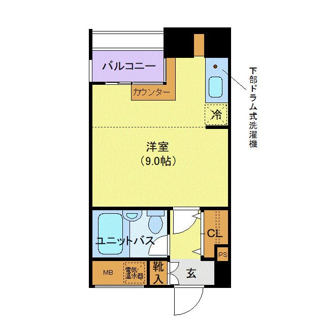 メゾン・ド・ヴィレ東神田 503 間取り図