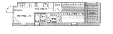 Ombrage 306 間取り図