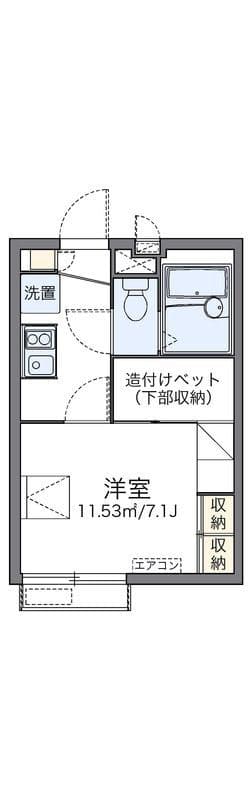 レオパレスフラワーガーデン町屋 103 間取り図