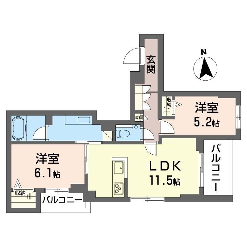 目黒ガーディアンヒルズ 201 間取り図