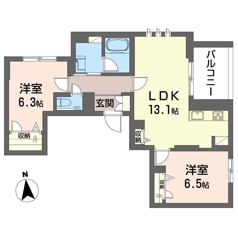 目黒ガーディアンヒルズ 203 間取り図
