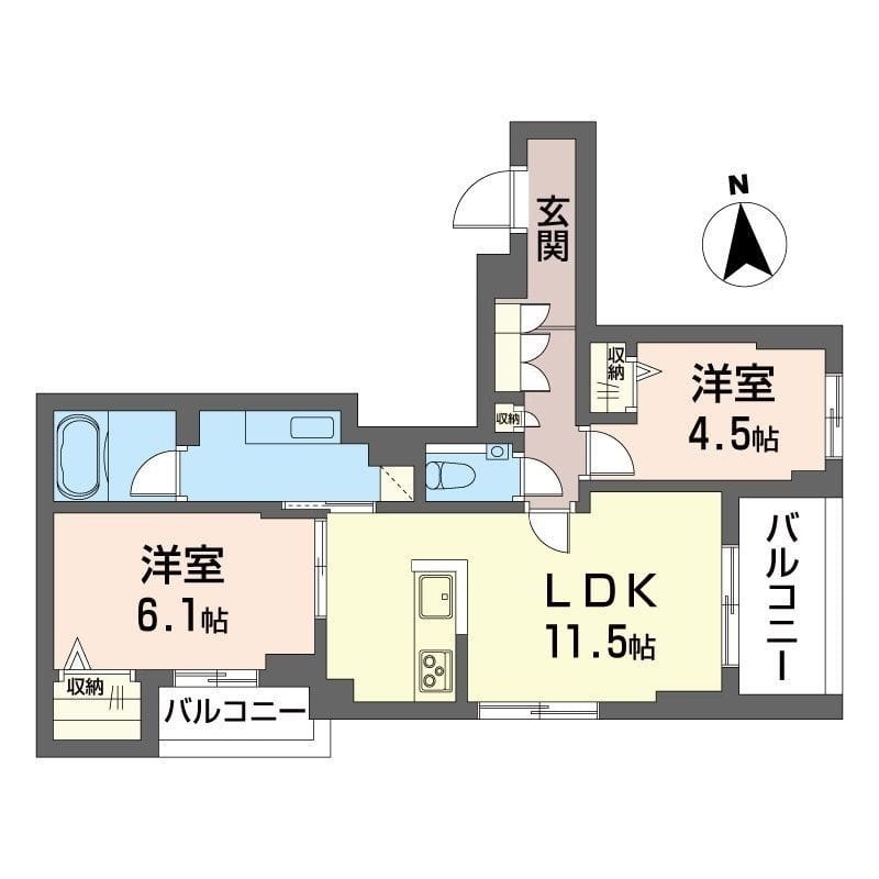 目黒ガーディアンヒルズ 401 間取り図