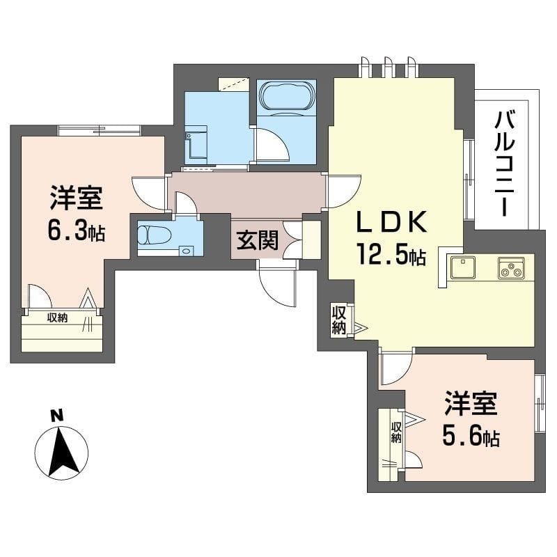 目黒ガーディアンヒルズ 403 間取り図