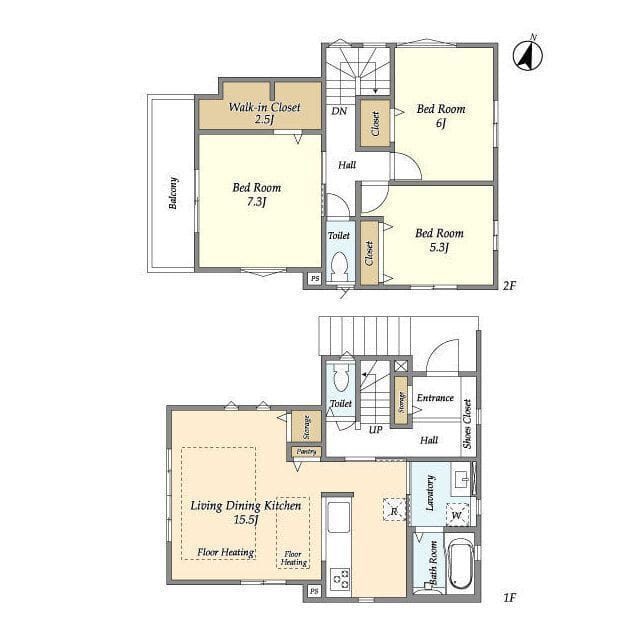 有馬8丁目戸建住宅 (C棟) 001 間取り図