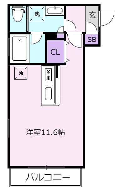 Luna Azul 204 間取り図