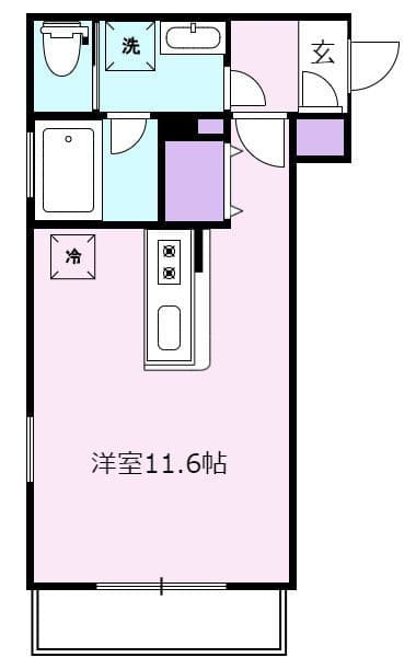 Luna Azul 404 間取り図