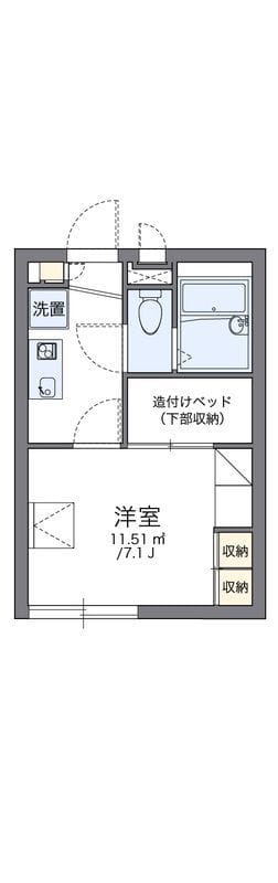 レオパレスセトガヤ 204 間取り図