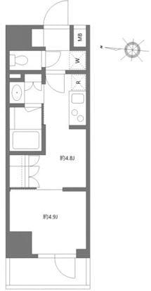 グランパセオ清澄白河Ⅱ 0705 間取り図