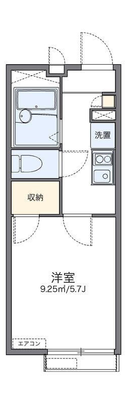 レオパレスメゾン ド ソレイユ 202 間取り図