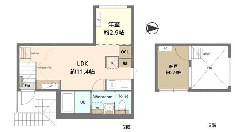 アドアストラ中野 302 間取り図