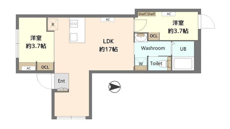 アドアストラ中野 401 間取り図