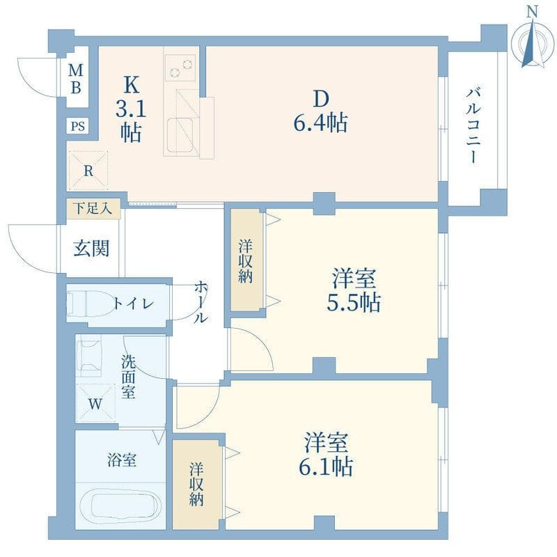 アルカディア恵比寿 103 間取り図