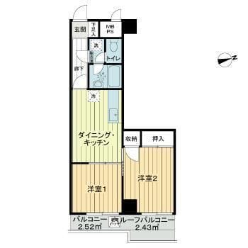 ライオンズマンション東長崎 0211 間取り図