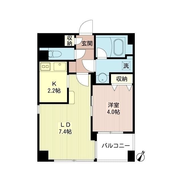 ルボラパン行人坂 404 間取り図