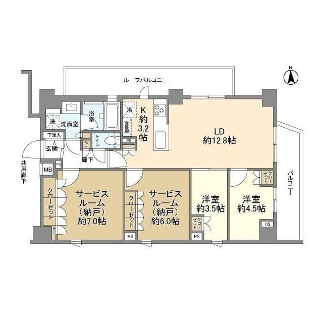 オープンレジデンシア北綾瀬コート 803 間取り図