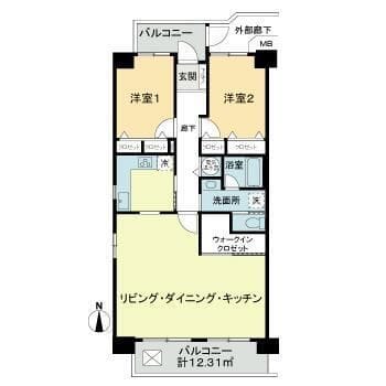 ファミリータウン東陽3号棟(I棟) 0915 間取り図