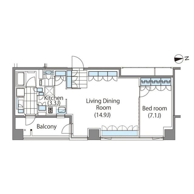 コンフォリア新宿イーストサイドタワーアネックス A406