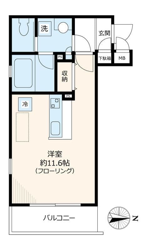 LunaAzul 404 間取り図