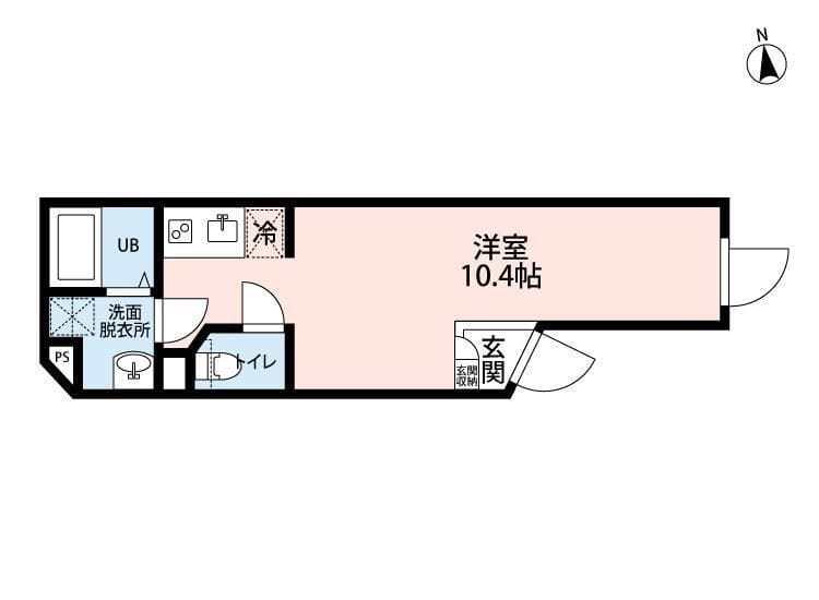 BIBLIO IIDABASHI 201 間取り図