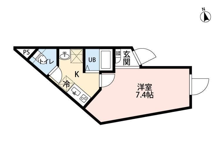 BIBLIO IIDABASHI 302 間取り図