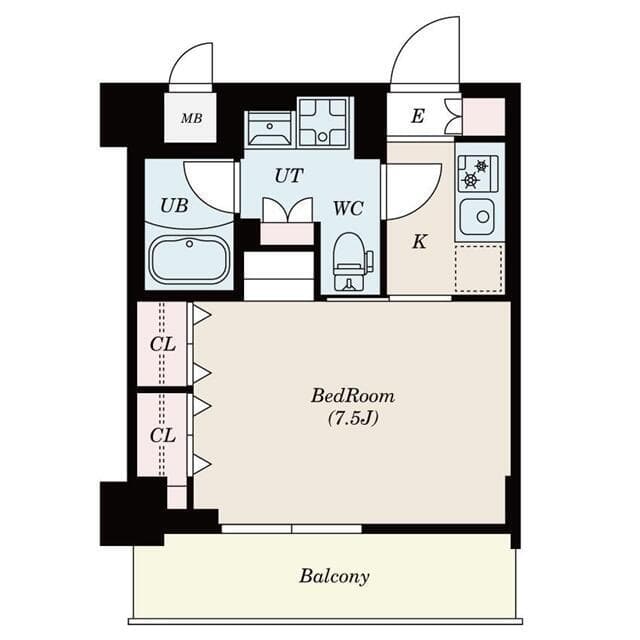 S-RESIDENCE木場fluspark 703 間取り図