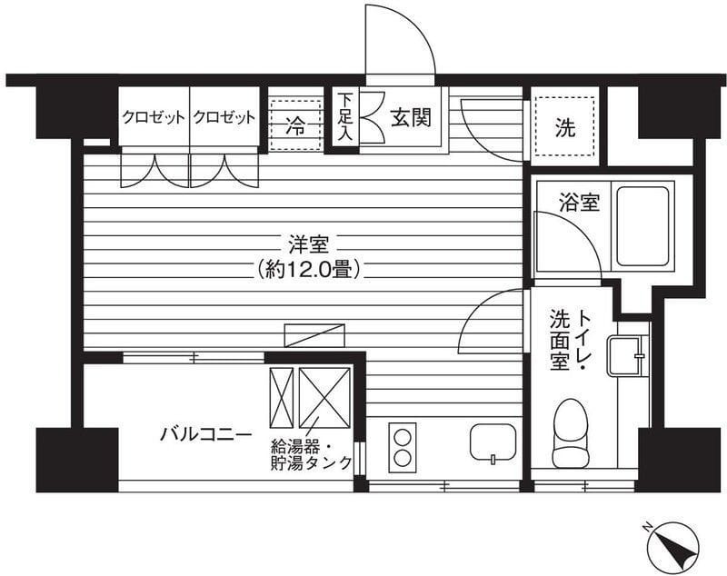 Ti-HIGASHIAZABU 1002 間取り図