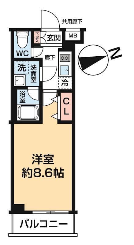 ARCOBALENO OHANAJAYA 209 間取り図