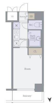 メインステージ三軒茶屋 701 間取り図