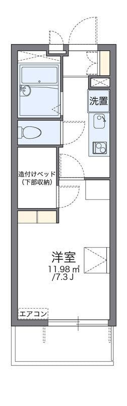 レオパレスエトワール ピア 301 間取り図