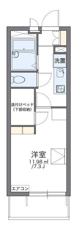 レオパレスエトワール ピア 302 間取り図