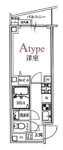 b’CASA王子Ⅱ 202 間取り図