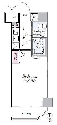 グランフォース北綾瀬 618 間取り図