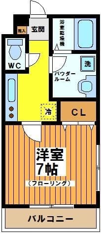 メゾンアライ七番館 202 間取り図