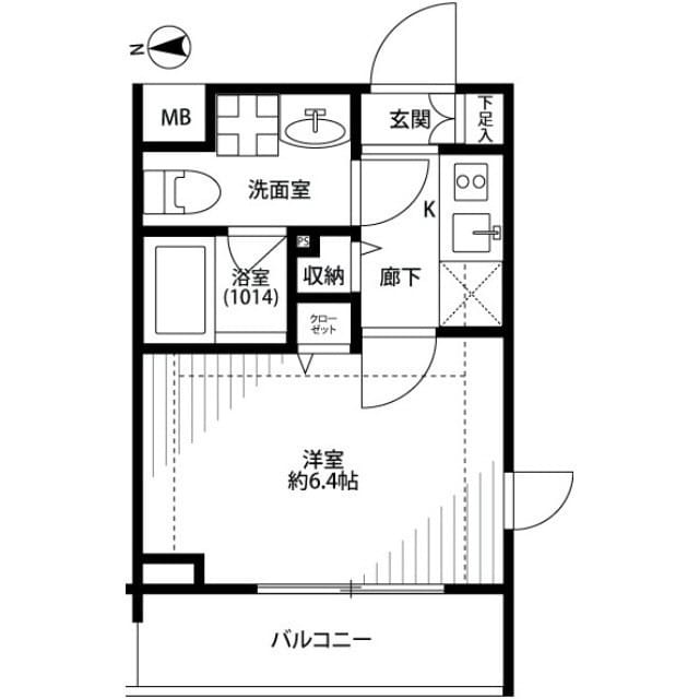 プレール・ドゥーク上高井戸 103 間取り図