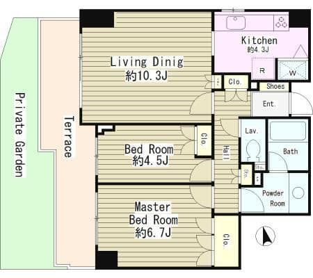 要町ガーデンハイツ 101 間取り図