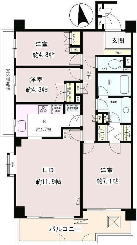 要町ガーデンハイツ 202 間取り図