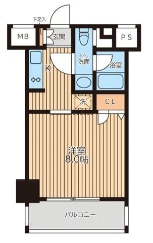 レジディア新横浜 0602 間取り図