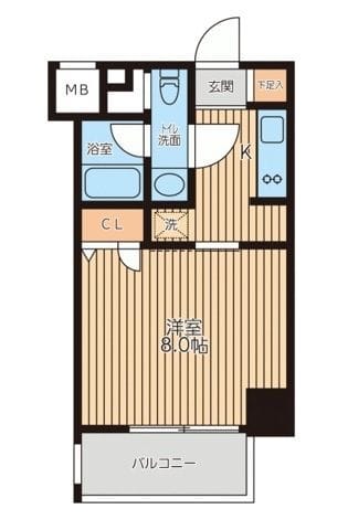 レジディア新横浜 0809 間取り図