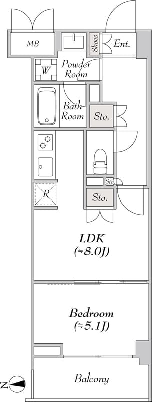 ミリアレジデンス大岡山 304