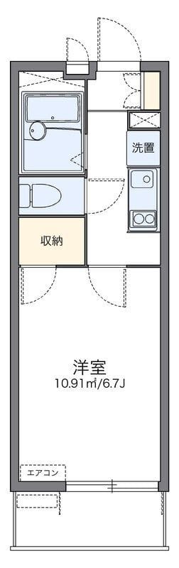レオパレスセントピア 302 間取り図