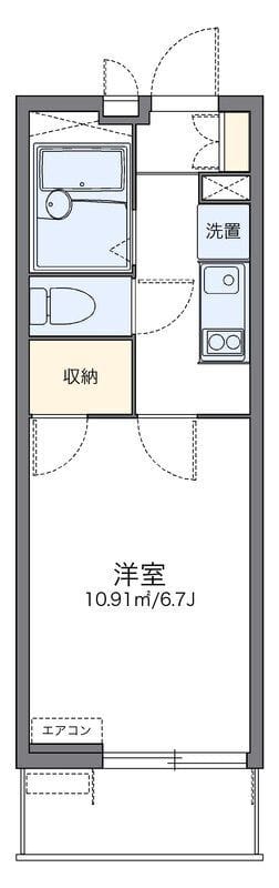レオパレスセントピア 303 間取り図