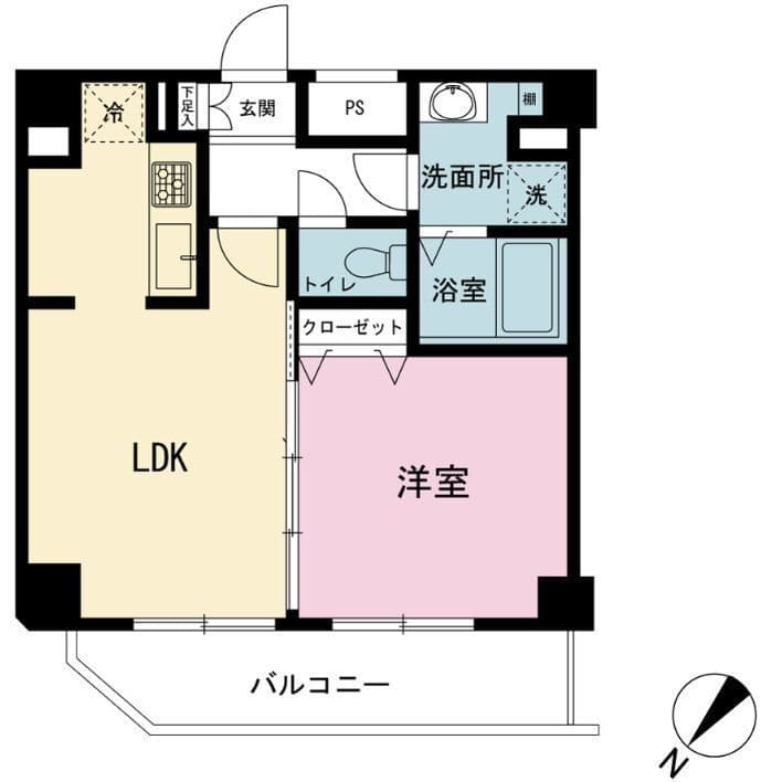 スカイコート代々木 902 間取り図
