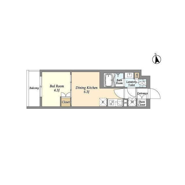 ベルファース三軒茶屋 201 間取り図